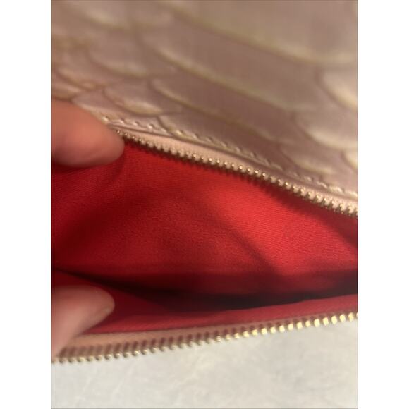 Dooney & Bourke Large Zip Tote Woman's Bag Blush Embossed Leather Old Money - Picture 4 of 13